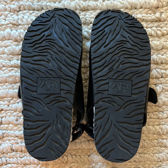 Zara dad sandal sherpa faux leather euro 40 - Picture 3 of 5